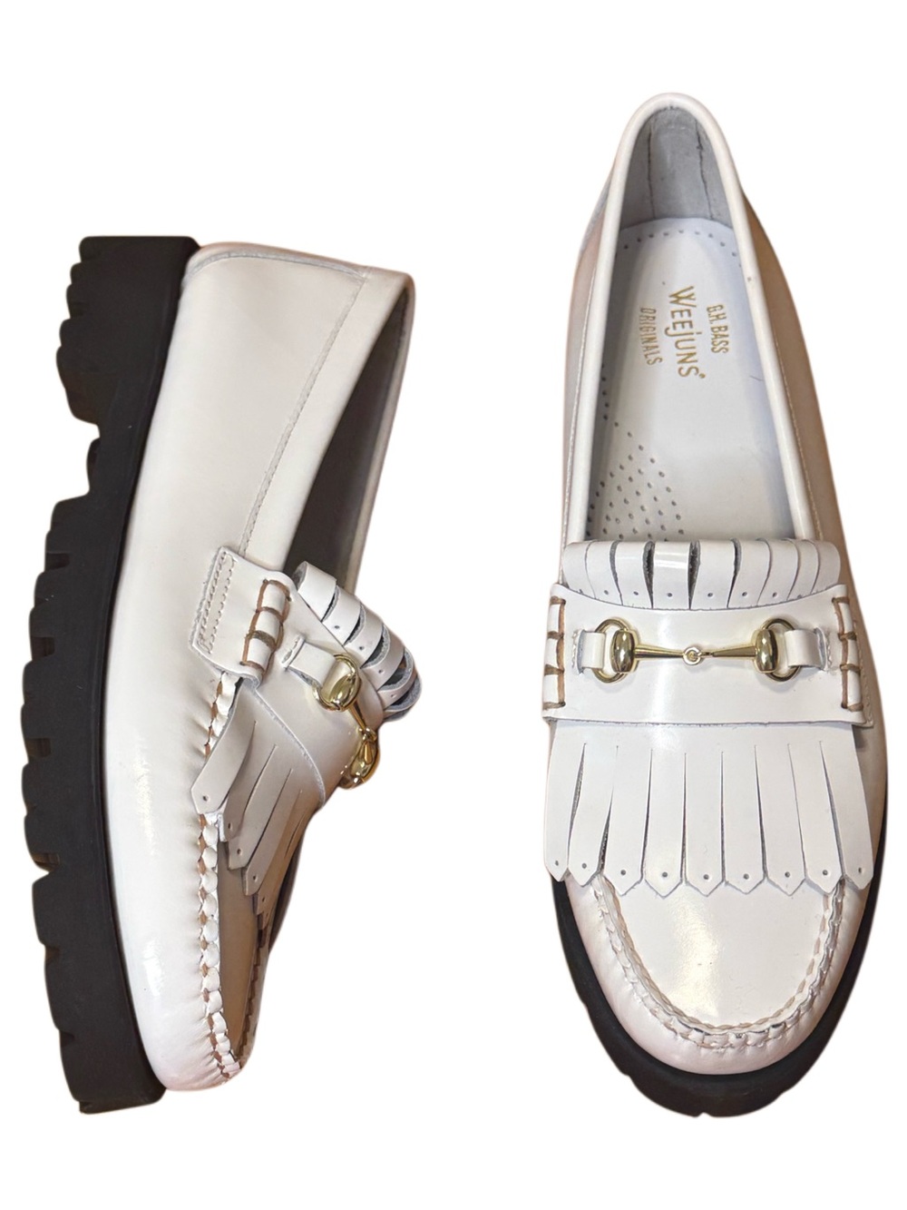 Anthropologie G.H.BASS Weejuns Lianna Bit Lug Loafers NWOT